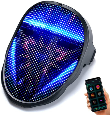 Fronte che cambia il modello personalizzabile ricaricabile astuto di USB della maschera di protezione del LED