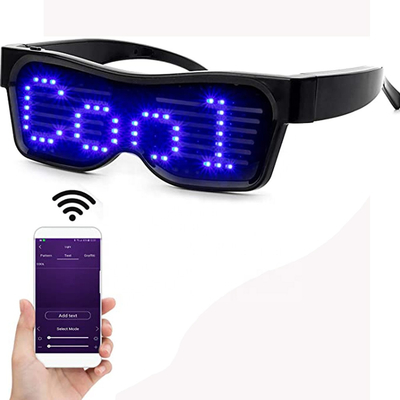 Il App di Bluetooth ha collegato gli occhiali programmabili di Smart DIY di vetro del LED