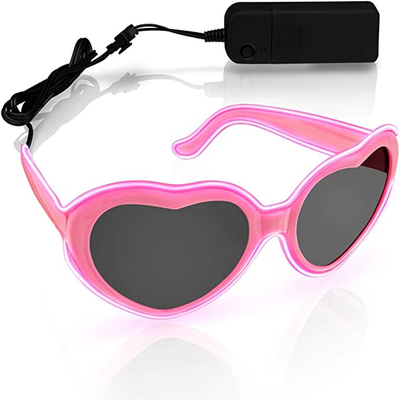 Il cuore modella le donne rosa d'ardore leggere delle ragazze del LED di vetro del neon del cavo luminoso di EL