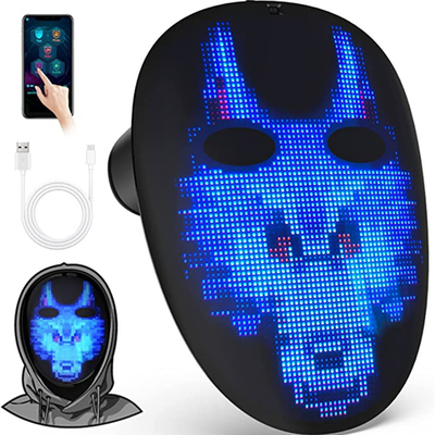 Fronte che trasforma i video programmabili dell'immagine del GIF della maschera del LED Digital