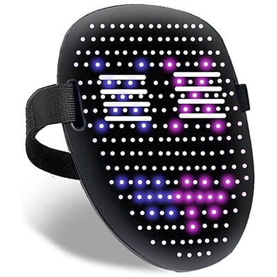 Maschera luminosa di Halloween LED di protezione della maschera del commutatore automatico multicolore di induzione