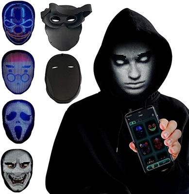 Il APP ha controllato il modello su misura mobile astuto della maschera di protezione del LED carica le immagini