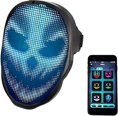 Il APP ha controllato il modello su misura mobile astuto della maschera di protezione del LED carica le immagini