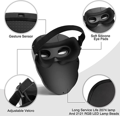 Bluetooth ha condotto la maschera di protezione editabile si accende per il Natale di Halloween