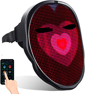 Maschera di protezione di DIY Smart LED principale per accendere la maschera di protezione piena con la batteria ricaricabile