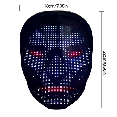 Maschera di protezione di DIY Smart LED principale per accendere la maschera di protezione piena con la batteria ricaricabile