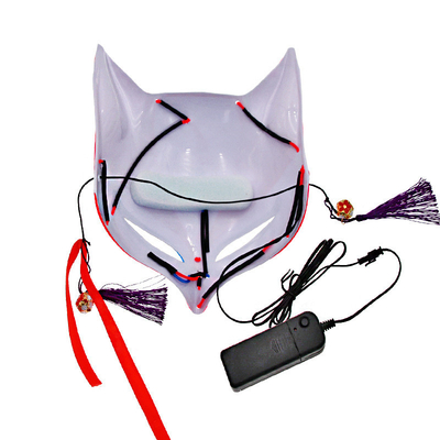 Halloween LED accende la maschera di Fox per gli adulti scherza l'anime giapponese