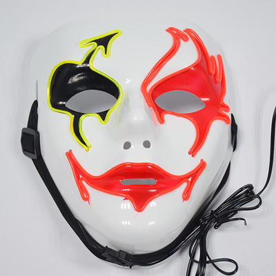Maschera di protezione di Halloween LED di orrore con schiuma dentro comodo da durare