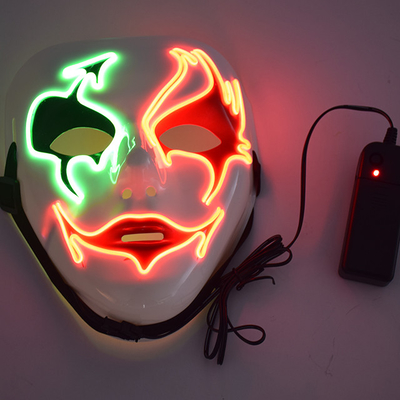 Maschera di protezione di Halloween LED di orrore con schiuma dentro comodo da durare