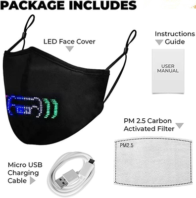 Il App programmabile di Bluetooth della maschera di protezione di festival LED del partito ha controllato USB ricaricabile