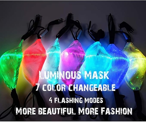Il LED accende il colore della maschera di protezione 7 accende l'ardore ricaricabile di USB nello scuro