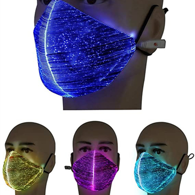 Colore luminoso della maschera di protezione di rave del LED il multi accende il lampeggiamento alla notte