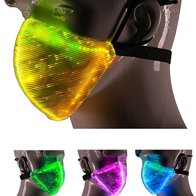 Il LED accende il colore della maschera di protezione 7 accende l'ardore ricaricabile di USB nello scuro
