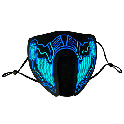 Più di 70 personalizzabili ricaricabili di USB della maschera di protezione di voce LED di progettazioni