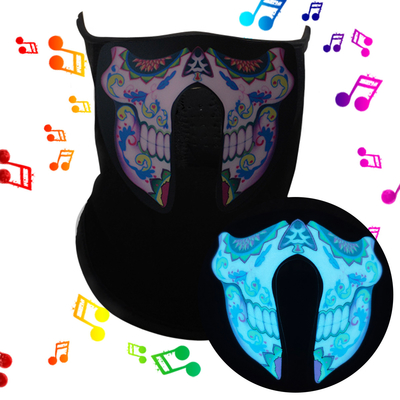 Accenda la bandana sana di musica della maschera di protezione di voce LED di controllo del LED