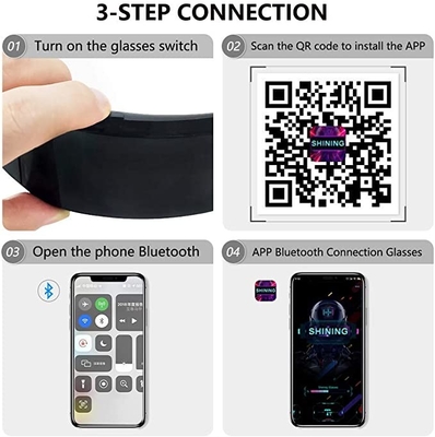 Il APP controlla le multi lingue del LED della batteria programmabile di vetro 700mAh