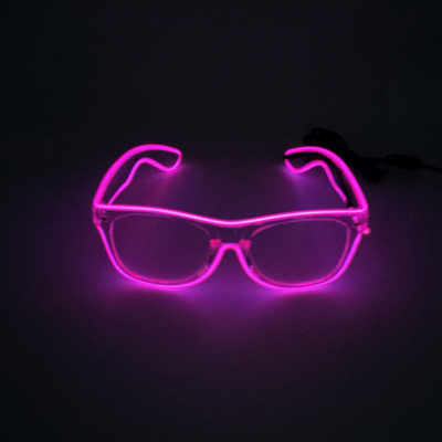 Vetri luminosi della lente chiara LED della struttura con il lampeggiamento leggero al neon