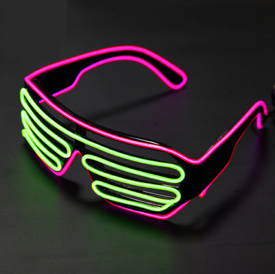 Accenda il portatile infiammante luminoso del cavo al neon di EL di vetro dell'otturatore LED