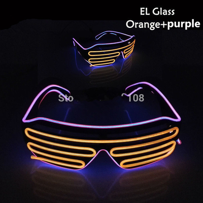 Accenda il portatile infiammante luminoso del cavo al neon di EL di vetro dell'otturatore LED