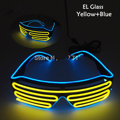 Accenda il portatile infiammante luminoso del cavo al neon di EL di vetro dell'otturatore LED