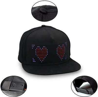 Disegno di pubblicazione variopinto di immagine di musica del testo di RGB del multi di lingua cappello di Bluetooth LED