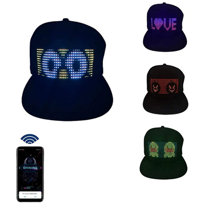 Il cappello programmabile di Bluetooth LED ha personalizzato il cappuccio di Smart di controllo del App