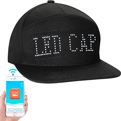 Cappucci freschi editabili di Bluetooth LED del cappello del messaggio programmabile dell'esposizione