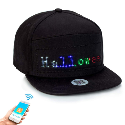 Cappuccio animato dell'esposizione del cappello del messaggio di Bluetooth LED per il festival del partito