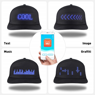 Regolabile staccabile di programma del cappello di Bluetooth LED di controllo del App