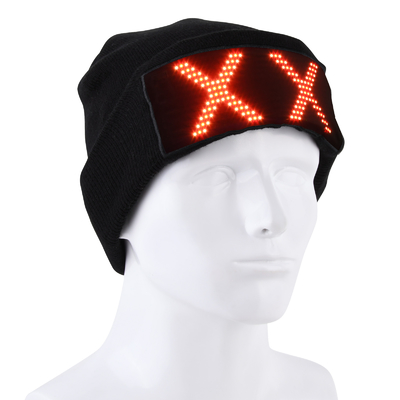 Cappello dell'esposizione di LED che accende Beanie Cap Bluetooth APP programmabile