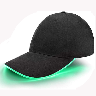 I berretti da baseball istantanei di incandescenza LED accendono il cappello per la prestazione di Hip Hop