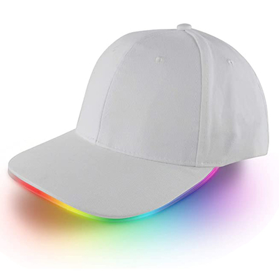 Accenda la striscia regolabile del Velcro di multi colore dei cappelli di baseball del LED