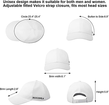 Luci d'ardore ricaricabili luminose a fibra ottica di USB dei cappelli di baseball del LED 7