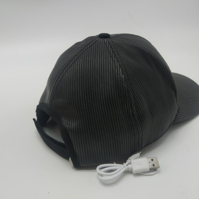 Cappelli luminosi del berretto da baseball del LED con il carico leggero di USB di 7 colori