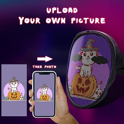 Il App Halloween programmabile ha condotto il fronte della maschera per il travestimento di cosplay