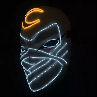 Il cavaliere Halloween Light Up della luna ha condotto l'ardore materiale del PVC della maschera nello scuro
