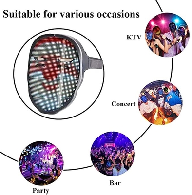 Maschera programmabile di Bluetooth LED per il travestimento del partito di cosplay del costume