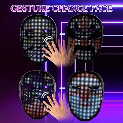 Maschera programmabile di Bluetooth LED per il travestimento del partito di cosplay del costume