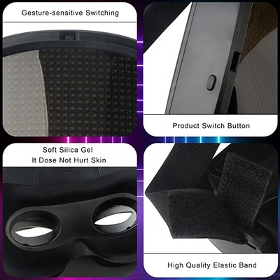 Controllo su ordinazione della maschera DIY APP di Bluetooth LED dei fronti per il partito di cosplay di Halloween