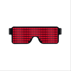Vetri al neon magici d'ardore di rave lampeggiante di Natale di vetro della tassa LED di USB