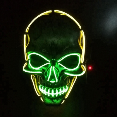 Accenda il colore della maschera di protezione di Halloween LED del cavo di EL DC3V 10 facoltativo
