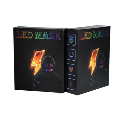 Maschera luminosa di Halloween LED di protezione della maschera del commutatore automatico multicolore di induzione