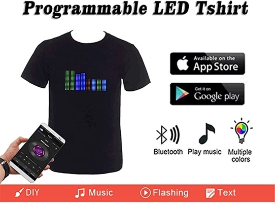 LED programmabile che accende maglietta su misura per il festival del partito
