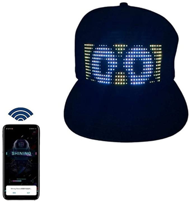 Cappello magico dell'esposizione LED di DIY del testo del modello di Bluetooth LED del cappello di controllo programmabile del App