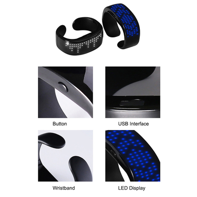 Modello telecomandato del testo di Programe del App del braccialetto di Bluetooth LED